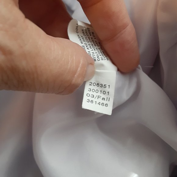 Pale Purple/Lavender Gap Trench Coat w/Hidden Button Up Closure Size XS - Picture 9 of 13